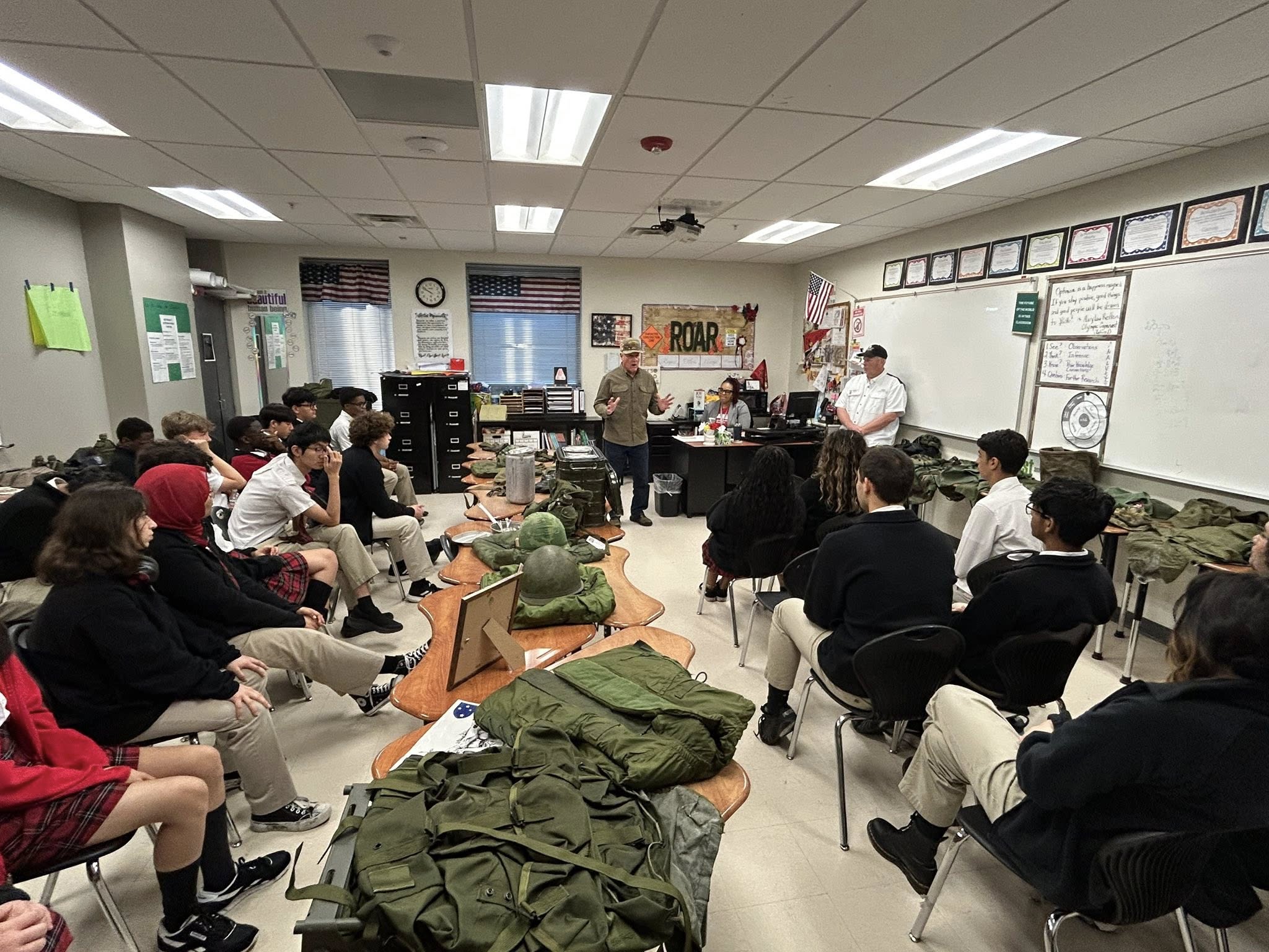 Korea and Vietnam uniforms and artifacts