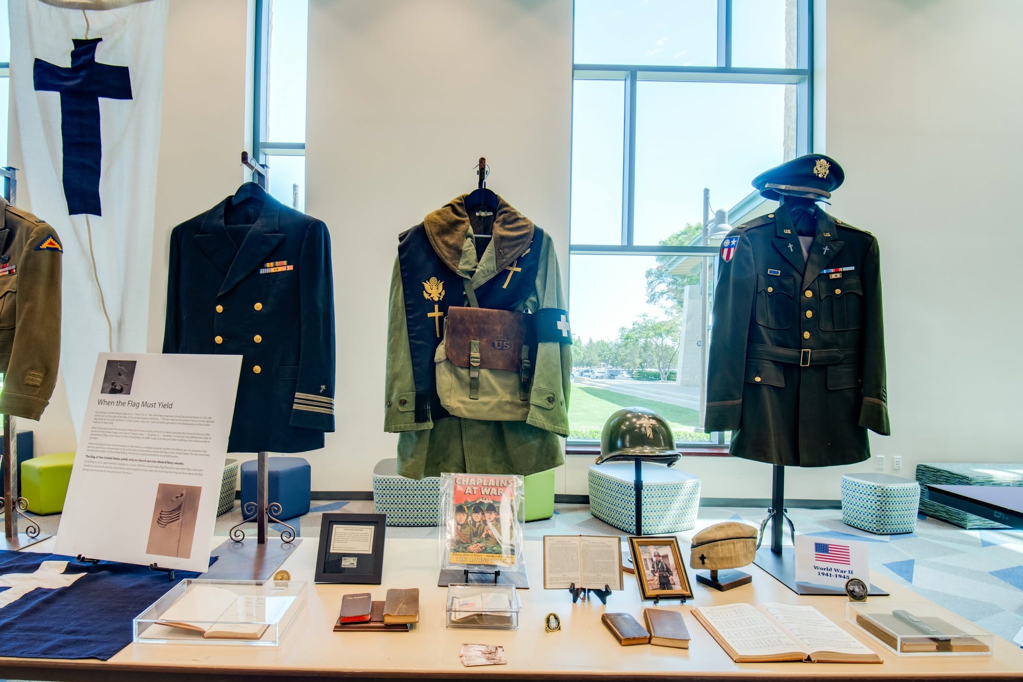 World War II uniforms and artifacts